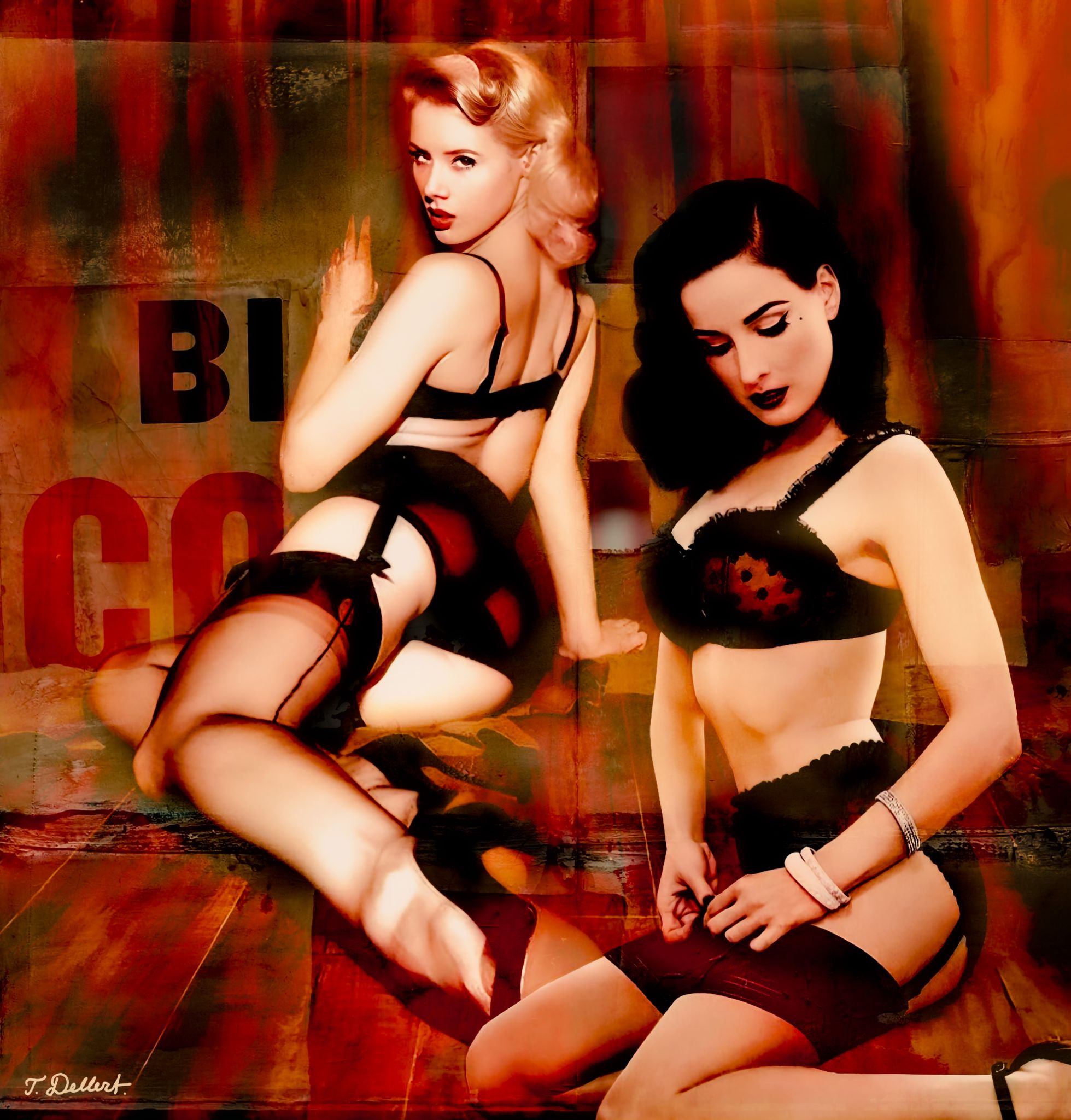 Dita and Scarlett Johanssen 